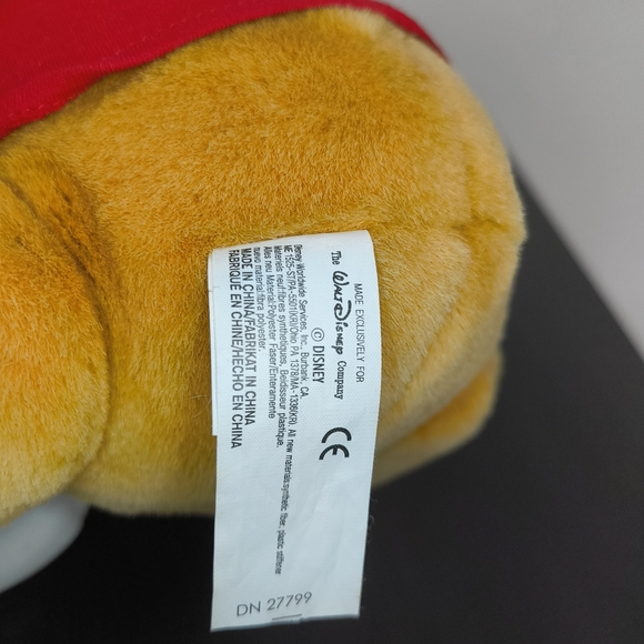 Disney Brown and Red Stuffed Winnie the Pooh Bear - Picture 6 of 6